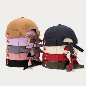 Gorras Deportivas sin Visera con Diseño de Hongo, Estilo Literario, para Hombre y Mujer, Gorro Docker Hip Hop - Product Image 2