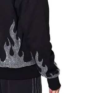 Ropa de exterior para hombre, sudaderas con pedrería de alta calidad, antiarrugas, económicas, a la moda, sudaderas con pedrería para hombre, ligeras. - Product Image 5