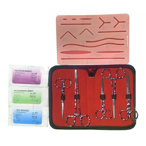Herramientas de Cirugía General y Ortopedia, Instrumentos de Entrenamiento Médico, Kit de Sutura Quirúrgica Veterinaria de Acero Inoxidable - Product Image 1