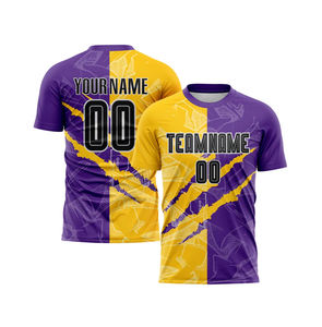 Camiseta de Fútbol Personalizada OEM para Adultos Unisex, Manga Corta, Sublimación, Nombre del Equipo Personalizado, Club de Aficionados del Estadio - Product Image 3