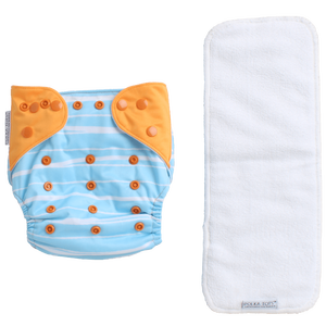 Pañal de tela reutilizable Polka Tots Comprar en línea Pañal de bebé ajustable impermeable-Pingüino - Product Image 1