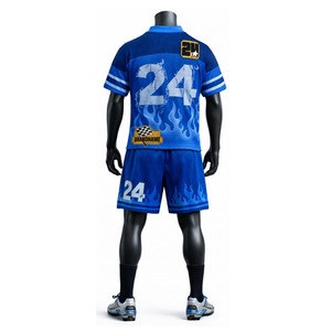Ensemble de maillot et short de football américain personnalisé, uniforme sportif respirant, vêtements d'équipe personnalisés pour les entraînements et les matchs - Product Image 3