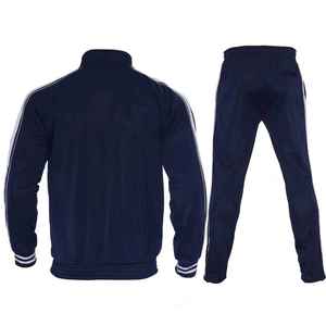 Ensemble de survêtement pour hommes de haute qualité en polyester avec veste zippée et pantalon de jogging, design personnalisé, vente en gros - Product Image 5