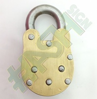 40 ans de garantie Cadenas personnalisés OEM en laiton 100%/Cadenas de style antique/Cadenas de prison d'Alcatraz avec 3 clés principales