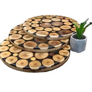 Table basse époxy en bois au design unique Table époxy antique pour la décoration intérieure super design - Product Image 1