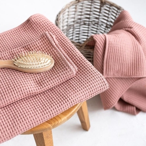 Serviette de bain Wildrose Harmony en tissu gaufré 100% coton, ultra douce, séchage rapide, serviette de spa de qualité supérieure - Product Image 3