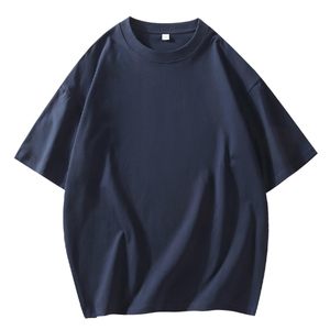 เสื้อยืดแขนสั้นทรงโอเวอร์ไซส์ ผ้าคอตตอนหนา 300 กรัม เสื้อยืดสต็อกพร้อมส่งสำหรับฤดูร้อน คุณภาพสูง สไตล์วินเทจสำหรับผู้ชาย - Product Image 3