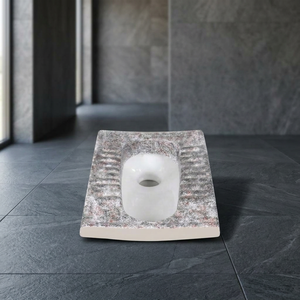 Rustic Brown Orissa <b>Pan</b> Eastern Square <b>Ceramic</b> Sanitary Ware Squat Toilet WC <b>Pan</b> For Sale Indian Toilet 21 Inch - Product Image 6