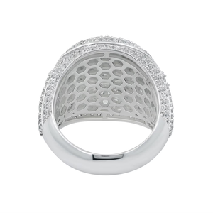 Anillo de Moissanita Iced para Hombre, con Engaste de Racimo, Bañado en Rodio, Plata de Ley, Anillo de Compromiso, Boda, Regalo de Aniversario, Anillo de Diamantes - Product Image 5