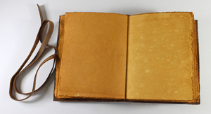 Vintage Looking Natural Edged Blank Unlined <b>Sheets</b> Decorative <b>Leather</b> Strings' Stitching On The Spine Adds Antique Notebook - Product Image 4