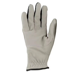 Golf <b>Gloves</b> Unisex Genuine <b>Leather</b> Right Hand Non Slip Hook And Loop Closure White <b>Black</b> - Product Image 3