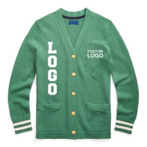 Crea tu Propio Cárdigan de Punto con Cuello en V de Alta Calidad Personalizado con el Logotipo de tu Hermandad/Fraternidad/Escuela/Universidad - Product Image 1