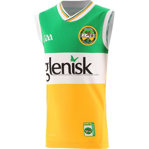 Ensemble de maillots de football GAA personnalisés de haute qualité 100% polyester Vêtements de football gaélique de meilleure qualité Service OEM pour le stock de style irlandais - Product Image 1