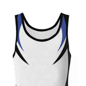 Combinaison de lutte unisexe en tissu extensible, coupe courte, impression par sublimation, respirante, tissu écologique - Product Image 1