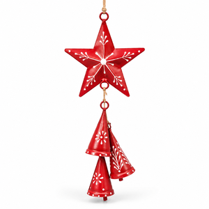 Décoration en métal en forme de cœur style Saint-Valentin, mettant en valeur des motifs décoratifs en ligne et des motifs en forme de larme, avec une finition de surface écarlate distinctive - Product Image 4