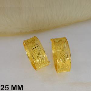 Gold Plated Floral Cutwork Bangles Bracelet Heavy Traditional <b>Wedding</b> Bangles Indian Bridal Jewelry Mahavir Imitation Jewellery - Product Image 6