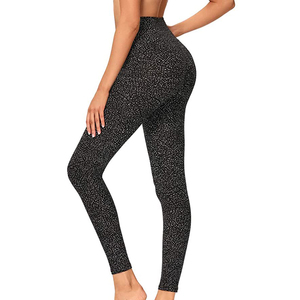 Factory Women's Full-Length Gym Fitness Leggings High Waist Casual Workout Yoga <b>Tight</b> with Logo Plain Design Breathable leggings - Product Image 2