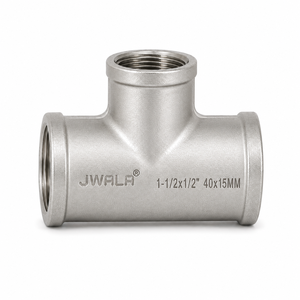 Conexión en T Reductora de Acero Inoxidable Resistente de 40x15mm, 1-1/2x1/2 Pulgadas, para Tuberías Industriales y Químicas - Product Image 2