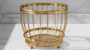 Soporte para cubiertos, elegante y moderno, organizador de escritorio de metal, soporte para bolígrafos, múltiples compartimentos, acabado cromado, multifuncional - Product Image 2
