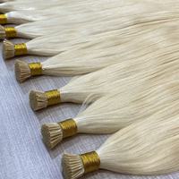 Vente en gros de cheveux humains vierges russes doublement étirés Itip 16A, lisses et avec mèches