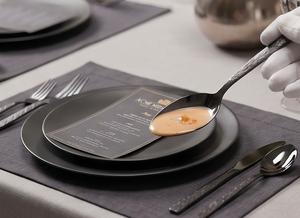 <b>Black</b> Mirror Finished <b>Cutlery</b> <b>Set</b> StainlessSteel Elegant Flatware For Home Kitchen Restaurant Dining Table And Modern Use - Product Image 6