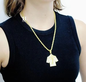 Luxury <b>Iced</b> <b>Out</b> CR7 Jersey Shape Pendant VVS Diamond Hip Hop Sports Charm For Box <b>Chain</b> Custom Team Jersey Necklace Men Gift - Product Image 3