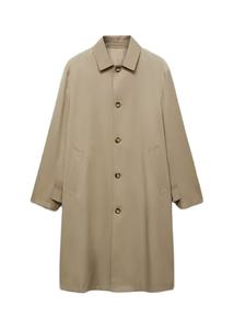 Gabardina de ajuste relajado repelente al agua - Product Image 1