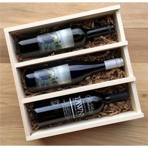 Caja de Vino de Madera Natural con Logotipo Personalizado al por Mayor |   Caja de Madera para una Sola Botella con Estampado Floral |   Fabricante de Cajas de Embalaje para Vino Premium - Product Image 5