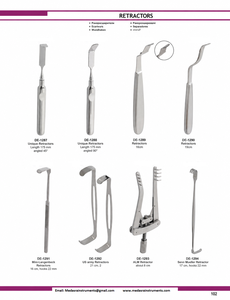 Retractores Dentales de Doble Punta del Ejército de EE. UU., Retractor de Heridas Manual de Acero Inoxidable de Grado Quirúrgico, Instrumentos de Cirugía Maxilofacial - Product Image 6