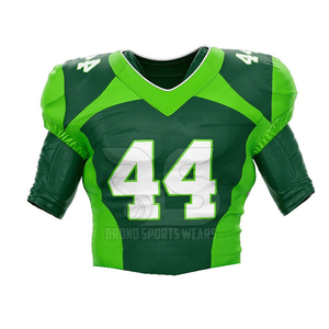 En stock, prix raisonnable, couleur verte, design personnalisé, fournisseur professionnel d'uniformes de football américain en provenance du Pakistan, dernier design. - Product Image 5
