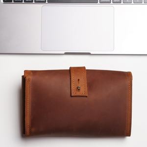 Compact Size Leather <b>Cable</b> Organizer Portable Cord Wrap Earphone Wire Management Tech Pouch Storage Supplier Us LCO-0062 - Product Image 5