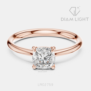 Bague de fiançailles de luxe en or blanc 14 carats avec diamant de laboratoire certifié IGI 0,93 carat, taille princesse, F+ VS+, pavé - Product Image 3