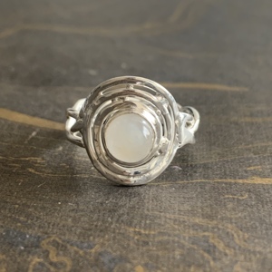Designer Moonstone Fine <b>Ring</b> 4.4 Grams Weight - Product Image 1