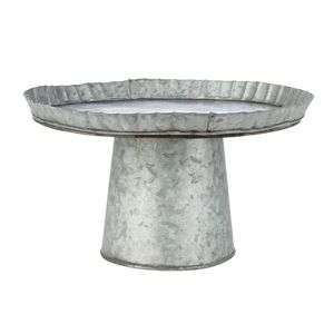 Hot Arrival Attractive Design Galvanized Metal <b>Round</b> Pedestal Cake Stand Dessert <b>Serving</b> <b>Tray</b> For Home Decoration Parties - Product Image 4