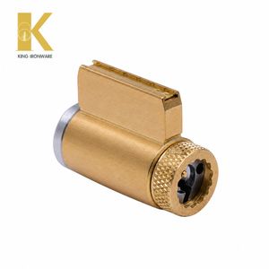 Cilindro de Cerradura de Puerta de Latón de 5 Pines con Llave SC Personalizada, Acabado Cromado Satinado, para Puerta de Entrada - Product Image 5