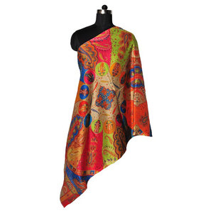 Luxury New Collection 100% Silk Digital Printed <b>Scarf</b> Shawl 70x200cms Elegant Soft Lightweight Fashion Wrap for Women Party - Product Image 2