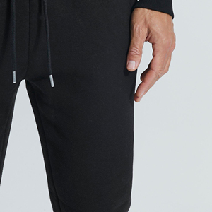 Ensembles de sweats à capuche pour hommes, unis, oversize, en molleton vierge, molleton technique, couleur noir vintage, survêtement pour hommes, personnalisables - Product Image 4