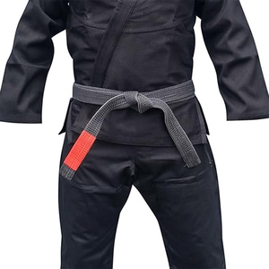 High Quality Karate Gi Suits Black Color BJJ Gi Suit For Adults Washed Polyester Cotton Martial Arts Uniform - Product Image 2