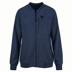 Chaqueta Médica de Tela Elástica Suave para Mujer, con Cierre, Uniforme de Enfermería, Chaqueta de Trabajo para Doctoras de Hospital, Estilo Bomber - Product Image 2