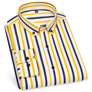Camisa de Vestir de Manga Larga para Hombre, Estilo Casual de Negocios, de Franela Tejida, Ecológica, de Secado Rápido, Personalizable, con Botones - Product Image 5