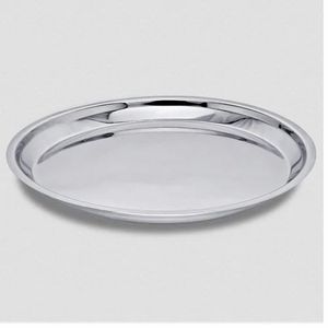 Juego de Platos Redondos de Acero Inoxidable de Grado Alimenticio Premium, Vajilla Reutilizable y Duradera para el Hogar, Restaurantes y Hoteles - Product Image 1