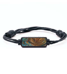 Pulseras de joyería vintage 2024, pulsera de madera y resina con dijes para unisex, cuentas negras transparentes UCI, brazaletes navideños, bonitos y económicos - Product Image 3