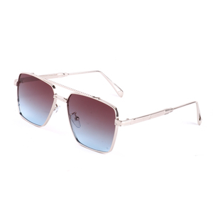 2963 New Fashion Personality Luxury Gradient Metal Square Frame Women Men Shades Designer Custom Vintage Trendy <b>Sunglasses</b> 2025 - Product Image 6