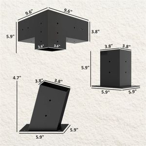 Kit Telaio Nero per Piante Rampicanti per Tettoie, Gazebo e Pergole - Product Image 6