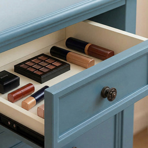 Poignée de meuble ronde vintage durable en alliage de zinc, bouton décoratif perlé classique pour tiroir, cuisine, salle de bain, armoire, quincaillerie de mobilier - Product Image 5