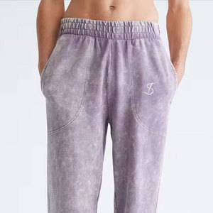 กางเกงจ็อกเกอร์ดีไซน์ล่าสุด บริการ OEM ผ้าเนื้อนุ่มสบาย คุณภาพพรีเมียมสำหรับผู้ชาย กางเกงจ็อกเกอร์แบบฟอกสี - Product Image 5