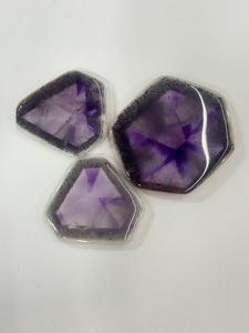 Lot de 10 cabochons en améthyste étoilée naturelle, 108g, vente en gros, fournisseur de pierres précieuses en vrac pour les acheteurs chinois - Product Image 4