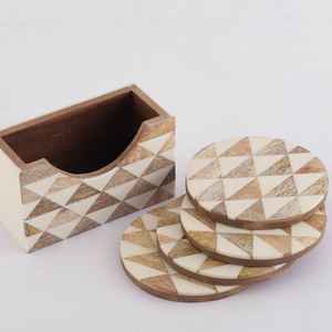 Quality Design Resin Inlay Coaster Set MDF Coaster Resin Coaster MDF Resin Inlay Coaster Place Mats at very good factory Price - Product Image 6
