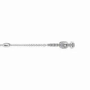 Brazalete Ajustable con Diamantes de Esmeralda y Corte Redondo de Diseño Moderno en Oro de 18K con Diamantes Creados en Laboratorio para Venta y Exportación - Product Image 2