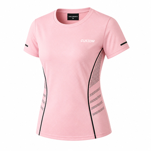 Custom Eco-Friendly Quick Dry Wicking Reflective Slim Fit <b>Women</b> Running <b>Compression</b> Sports Gym Workout Yoga <b>Shirt</b> - Product Image 1